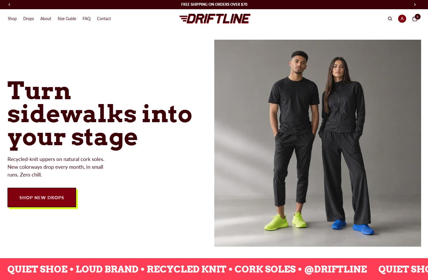Driftline homepage